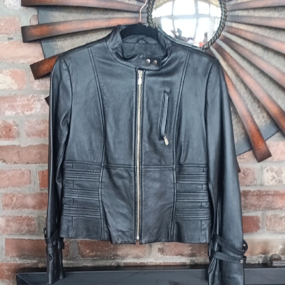 Women's Black Leather Jacket
